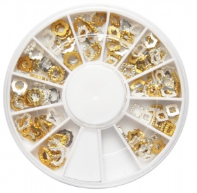 001 12kinds of 3D metal decoration in wheel