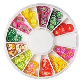 006 12kinds of rubber fruit in wheel