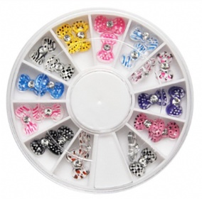 018 12kinds of 3D bowknot in wheel