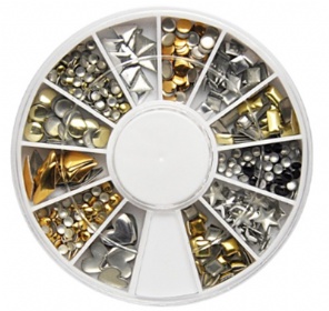 023 12kinds of 3D mental deco in wheel
