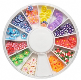 013 12kinds of rubber flower in wheel