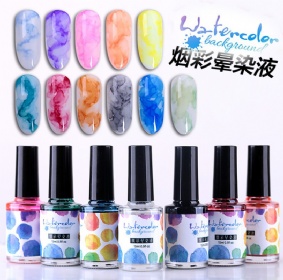 Watercolor Ink Nail Polish Blooming Gel